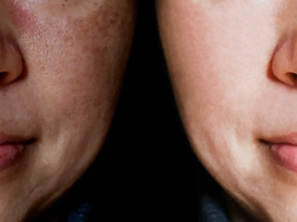 hydrafacial avant et après les pores