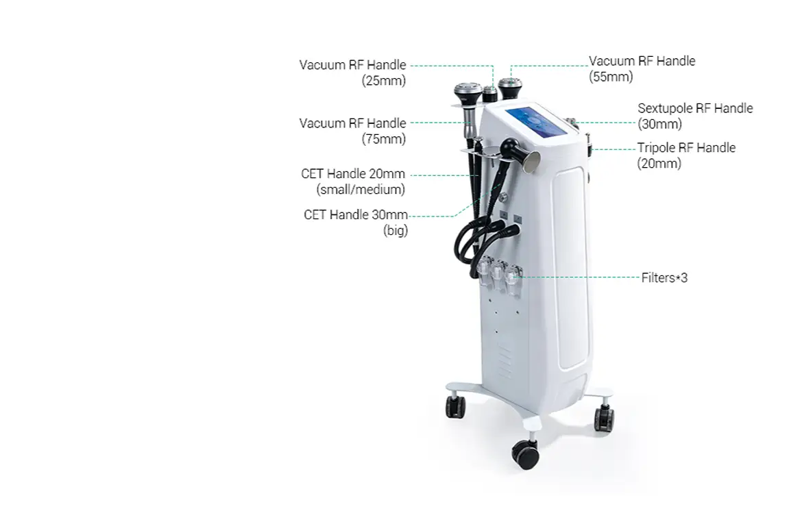 7 in 1 Vacuum RF 448K CET Body Sculpting & Skin Tightening Machine